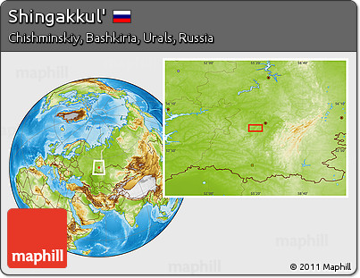 Physical Location Map of Shingakkul'