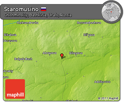 Physical Map of Staromusino