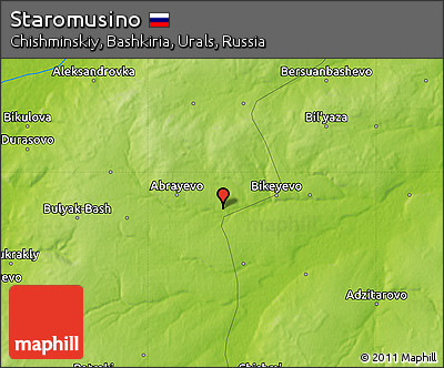 Physical Map of Staromusino