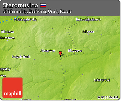 Physical Map of Staromusino