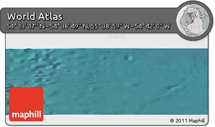 Satellite Panoramic Map of the Area around 54° 26' 3" N, 55° 10' 29" W