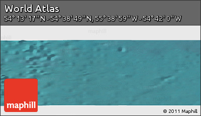Satellite Panoramic Map of the Area around 54° 26' 3" N, 55° 10' 29" W
