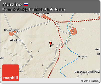 Shaded Relief 3D Map of Murzino