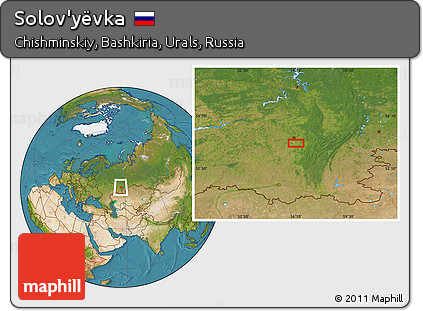 Satellite Location Map of Solov'yëvka