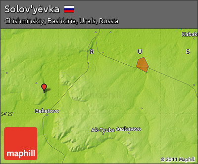 Physical Map of Solov'yëvka