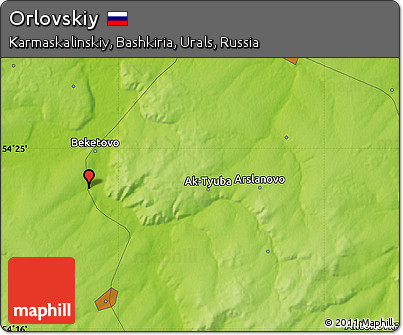 Physical Map of Orlovskiy