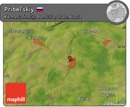 Satellite Map of Pribel'skiy