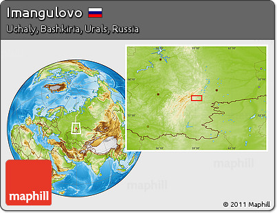 Physical Location Map of Imangulovo