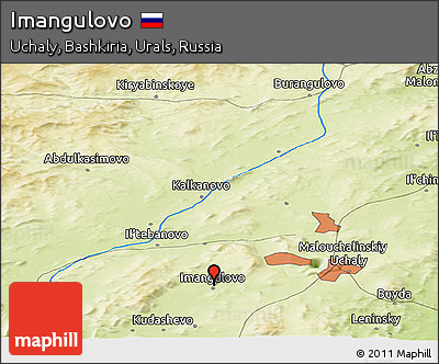 Physical Panoramic Map of Imangulovo