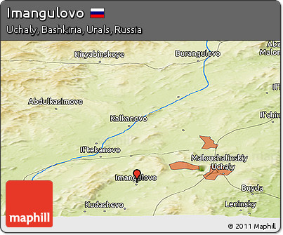 Physical Panoramic Map of Imangulovo