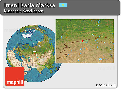 Satellite Location Map of Imeni Karla Marksa