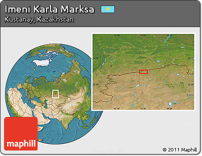 Satellite Location Map of Imeni Karla Marksa