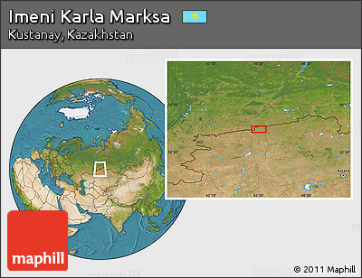 Satellite Location Map of Imeni Karla Marksa