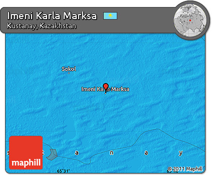 Political Map of Imeni Karla Marksa