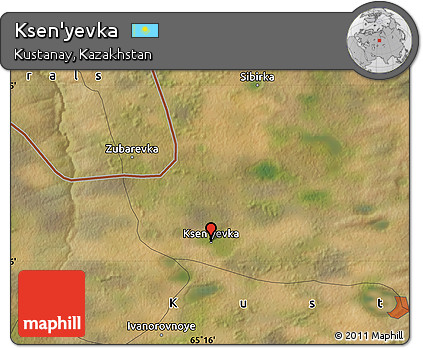 Satellite Map of Ksen'yevka