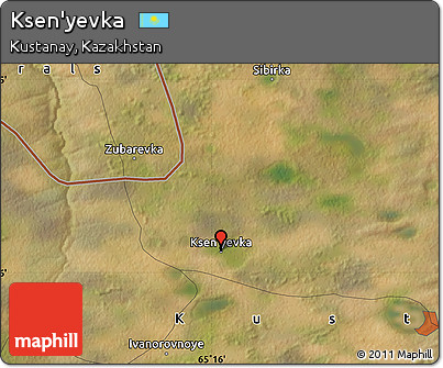 Satellite Map of Ksen'yevka