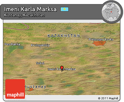 Satellite Panoramic Map of Imeni Karla Marksa