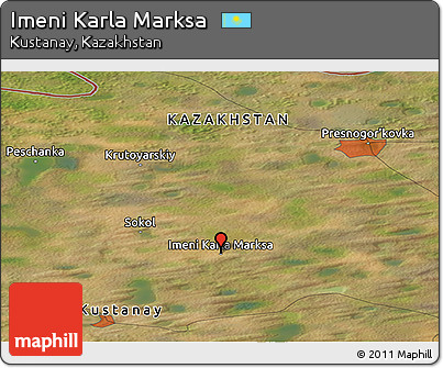 Satellite Panoramic Map of Imeni Karla Marksa