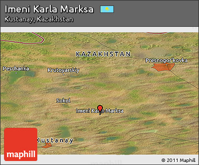Satellite Panoramic Map of Imeni Karla Marksa