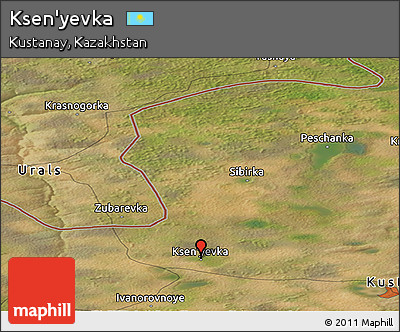 Satellite Panoramic Map of Ksen'yevka