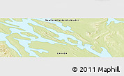 Physical Panoramic Map of the area around 54° 26' 3" N, 66° 13' 29" W