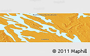 Political Panoramic Map of the area around 54° 26' 3" N, 66° 13' 29" W