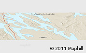 Shaded Relief Panoramic Map of the area around 54° 26' 3" N, 66° 13' 29" W