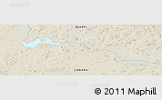 Shaded Relief Panoramic Map of the area around 54° 26' 3" N, 68° 46' 30" W