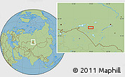 Savanna Style Location Map of the area around 54° 26' 3" N, 79° 7' 30" E