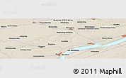 Shaded Relief Panoramic Map of the area around 54° 26' 3" N, 81° 40' 30" E