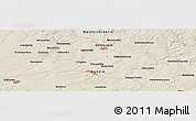 Shaded Relief Panoramic Map of the area around 54° 26' 3" N, 84° 13' 29" E