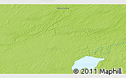 Physical 3D Map of the area around 54° 26' 3" N, 95° 58' 29" W