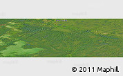 Satellite Panoramic Map of Cross Lake