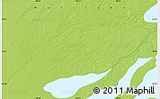 Physical Map of the area around 54° 26' 3" N, 98° 31' 30" W