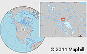 Gray Location Map of the area around 54° 26' 3" N, 99° 22' 30" W