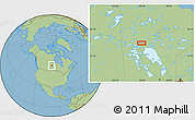 Savanna Style Location Map of the area around 54° 26' 3" N, 99° 22' 30" W