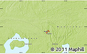 Physical Map of the area around 54° 48' 50" N, 101° 55' 30" W