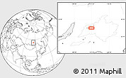 Blank Location Map of the area around 54° 48' 50" N, 113° 7' 30" E