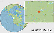 Savanna Style Location Map of the area around 54° 48' 50" N, 116° 22' 30" W