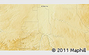 Physical 3D Map of the area around 54° 48' 50" N, 117° 13' 29" W