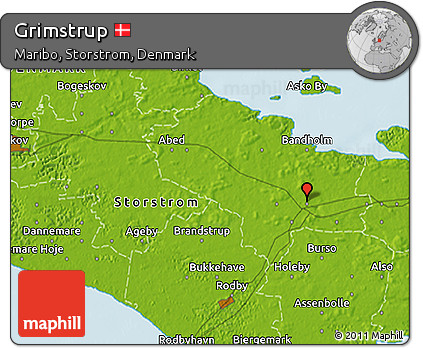 Physical 3D Map of Grimstrup