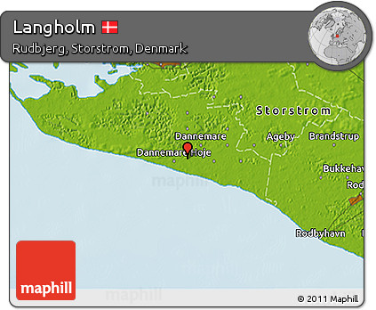 Physical 3D Map of Langholm