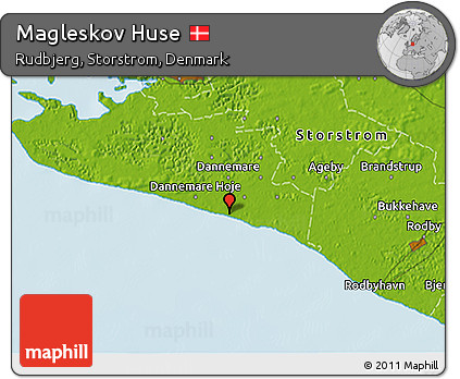 Physical 3D Map of Magleskov Huse
