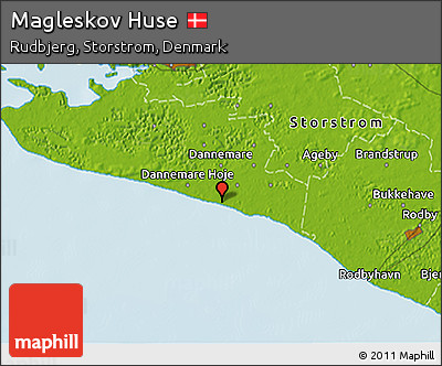 Physical 3D Map of Magleskov Huse