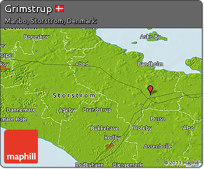 Physical 3D Map of Grimstrup