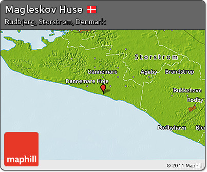 Physical 3D Map of Magleskov Huse