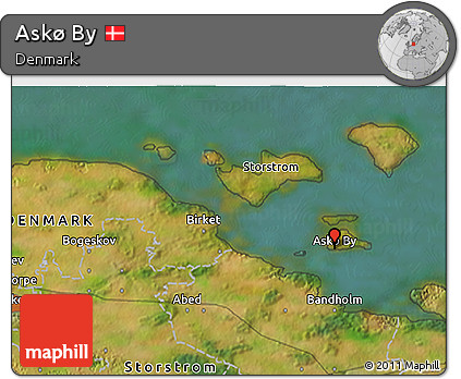 Satellite 3D Map of Askø By