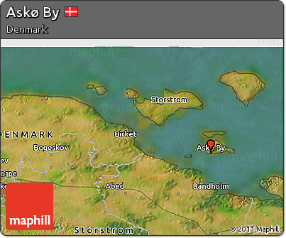 Satellite 3D Map of Askø By