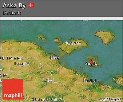 Satellite 3D Map of Askø By