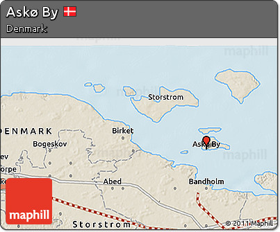 Shaded Relief 3D Map of Askø By